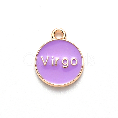 Alloy Enamel Pendants X-ENAM-S124-01B-01B-1