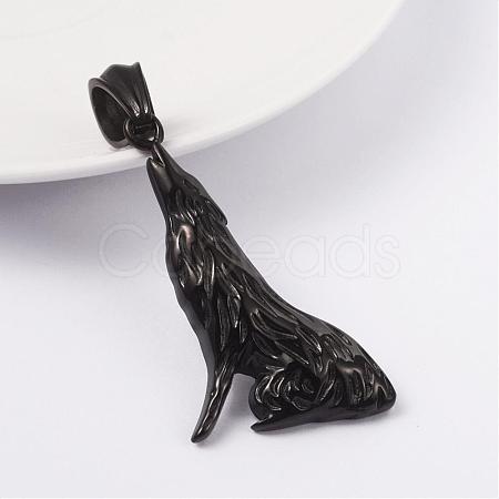 316L Surgical Stainless Steel Pendants STAS-L186-046B-1