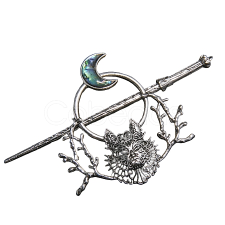 Tibetan Style Alloy Hair Sticks PW-WGEA195-02-1