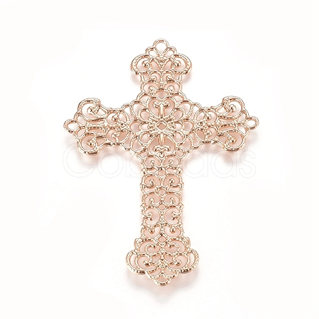 Brass Filigree Joiners Links LS-KK-G368-02KCG-1