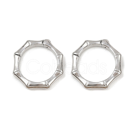 Brass Twister Clasps KK-P323-12P-1