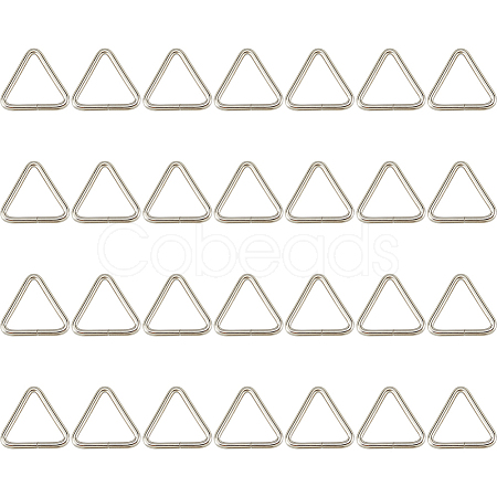 30Pcs Stainless Steel Triangle Ring Buckles STAS-DC0017-18-1