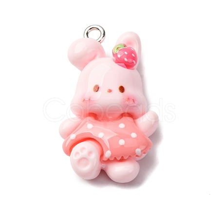 Opaque Resin Pendants RESI-V011-01B-1
