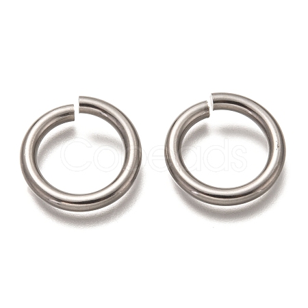 Non-Tarnish 304 Stainless Steel Open Jump Rings X-STAS-H136-06B-P-1