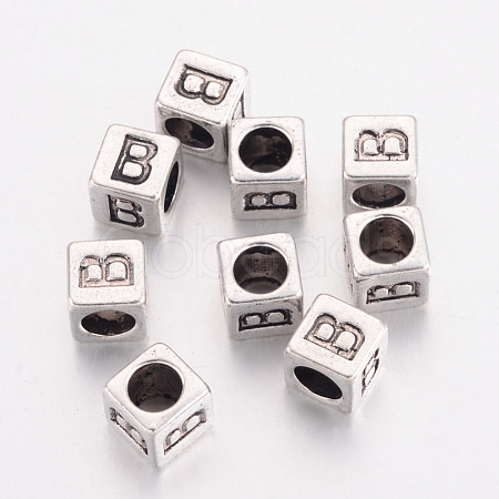 Tibetan Style Alloy European Beads X-MPDL-R037-B-NR-1