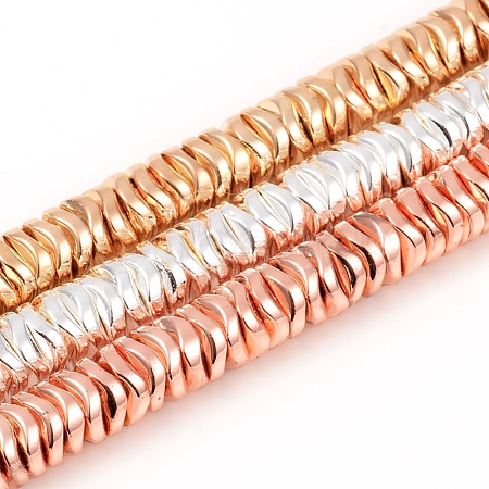 Electroplated Non-magnetic Synthetic Hematite Beads Strands G-F682-09-1