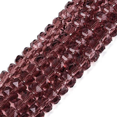 Transparent Glass Beads Strands GLAA-Q114-01A-A16-1