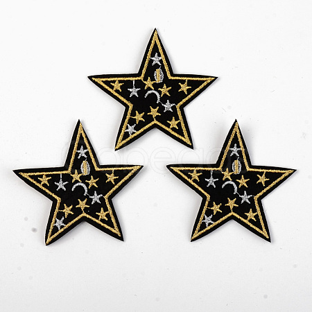 Computerized Embroidery Cloth Iron on/Sew on Patches X-DIY-S040-044-1