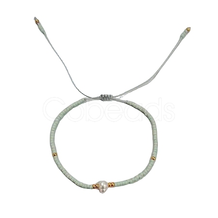 Adjustable Glass Seed Bead Braided Bead Bracelets for Women VT9382-6-1