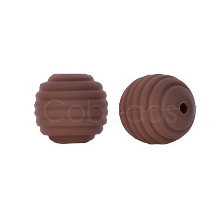 Thread Honeycomb Silicone Beads SI-JX0024A-38-1