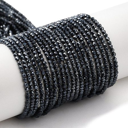 Electroplate Glass Beads Strands GLAA-H021-01A-FP02-1
