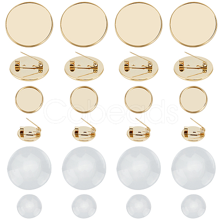 DIY Blank Dome Brooch Making Kit DIY-BBC0001-37-1