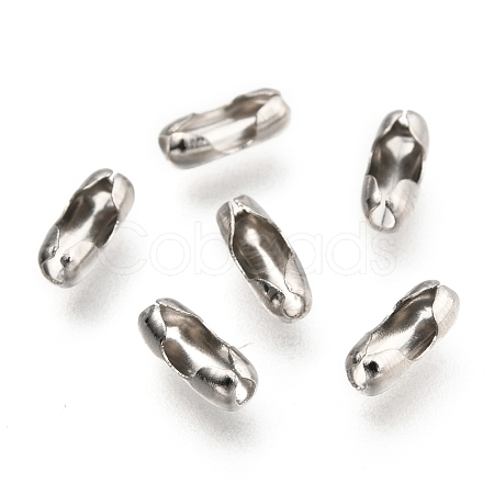 Non-Tarnish 304 Stainless Steel Ball Chain Connectors STAS-k121-01C-P-1