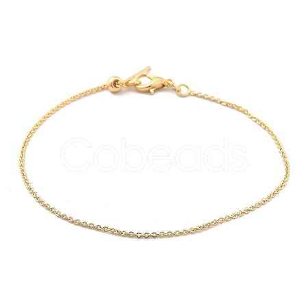 Stainless Steel Cable Chain Bracelets for Men Women BJEW-G736-11G-1