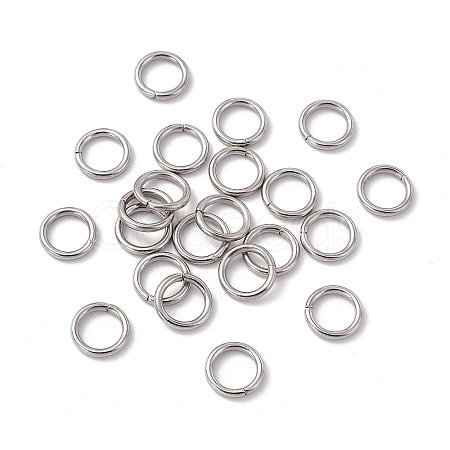 Non-Tarnish 304 Stainless Steel Open Jump Rings X-STAS-C040-01J-P-1