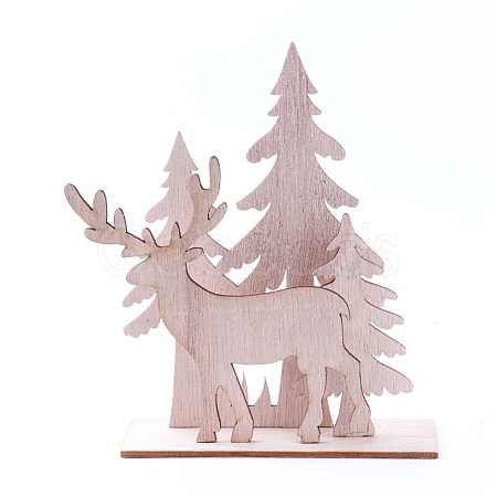 Undyed Platane Wood Home Display Decorations DJEW-F006-04-1