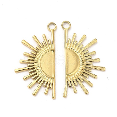 Ion Plating(IP) 304 Stainless Steel Pendants STAS-L020-039G-1