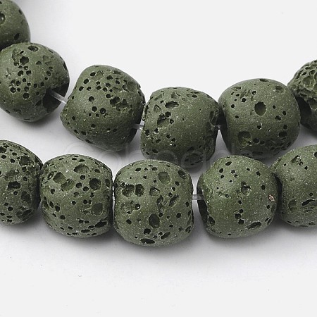 Natural Lava Rock Bead Strands X-G-L435-03-8mm-20-1