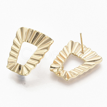 Brass Stud Earring Findings X-KK-T056-16G-NF-1