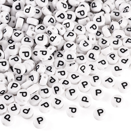 500Pcs Acrylic Beads SACR-TA0001-55P-1