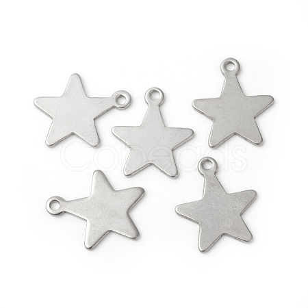 Tarnish Resistant 201 Stainless Steel Pendants STAS-F192-040P-1