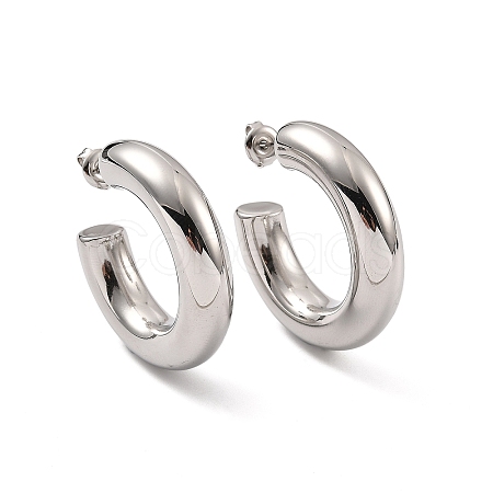 Non-Tarnish 304 Stainless Steel Stud Earrings for Women LS-EJEW-G346-07E-P-1