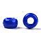 Opaque Acrylic Beads, Rondelle, Blue, 7x4mm, Hole: 3mm, about 4545pcs/500g