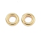 CCB Plastic Beads, Round Ring, Golden, 8x1.8mm, Hole: 4mm