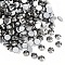 Glass Flat Back Rhinestone, Grade A, Back Plated, Faceted, Half Round, Hematite, 3~3.2mm, about 1440pcs/bag