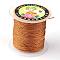 Round Metallic Thread, 12-Ply, Chocolate, 1mm, about 54.68 yards(50m)/roll