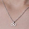 Non-Tarnish 201 Stainless Steel Infinity Pendant Necklace, Stainless Steel Color, 17.72 inch(45cm)