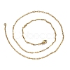 304 Stainless Steel Mariner Link Chain Necklaces X-NJEW-P226-03G-05-1