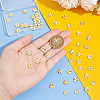 50Pcs Brass Beads KK-BC0013-25A-3