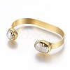 Brass Cuff Bangles BJEW-F381-03G-3