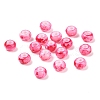 Opaque Spray Painted Glass Beads GLAA-G118-01O-1