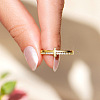 Alloy Rhinestone Plain Band Rings PW-WGCCD43-02-3