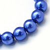 Baking Paint Pearlized Glass Pearl Round Bead Strands HY-Q003-6mm-28-2