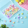 112Pcs 14 Styles UV Plating Transparent and Opaque Acrylic Beads MACR-TA0002-32-6