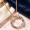 Brass Crystal Rhinestone Crown of Thorns Pendant Alloy Rope Chain Necklaces WGA61EE-02-2