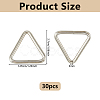 30Pcs Stainless Steel Triangle Ring Buckles STAS-DC0017-18-2