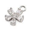 Brass Micro Pave Cubic Zirconia Pendants KK-S339-06P-2