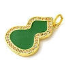 Rack Plating Brass Micro Pave Clear Cubic Zirconia Pendants KK-G501-14G-03-2