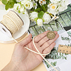 1 Roll Round Braided Cowhide Cords WL-CY0001-01B-3