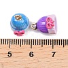 Alloy Enamel Pendants ENAM-A012-20G-4