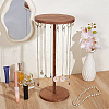 Round Wooden Necklace Display Stands ODIS-WH0030-278-2
