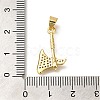 Rack Plating Brass Micro Pave Cubic Zirconia Pendants KK-Z086-66G-01-3
