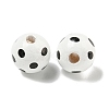 Printed Wood European Beads WOOD-G022-18A-2
