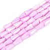 Anti-Tarnish Electroplate Glass Beads Strands GLAA-T025-27G-1