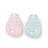 Transparent Frosted Acrylic Beads OACR-P013-35M-2