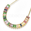 Adjustable Brass Cubic Zirconia Slider Bracelets BJEW-S141-03-3